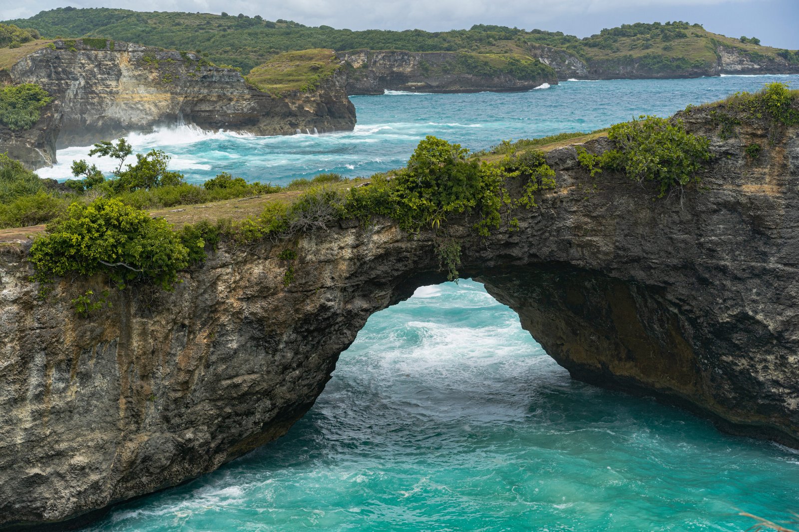 Magnificent view of unique natural rocks and cliffs formation in